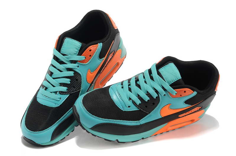 Nike Air Max 90 Mens arc Chaussures Noir Bleu Noir (2)